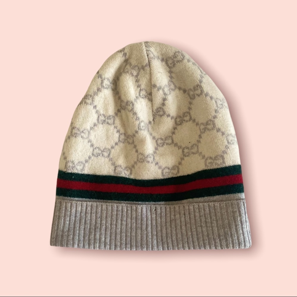 Gucci GG web Beanie Hat Authentic 💯